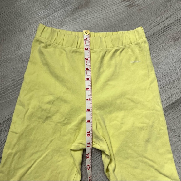 MAHAPPY Yellow Bike Shorts Long Length Workout Athleisure Size Small - Picture 11 of 14